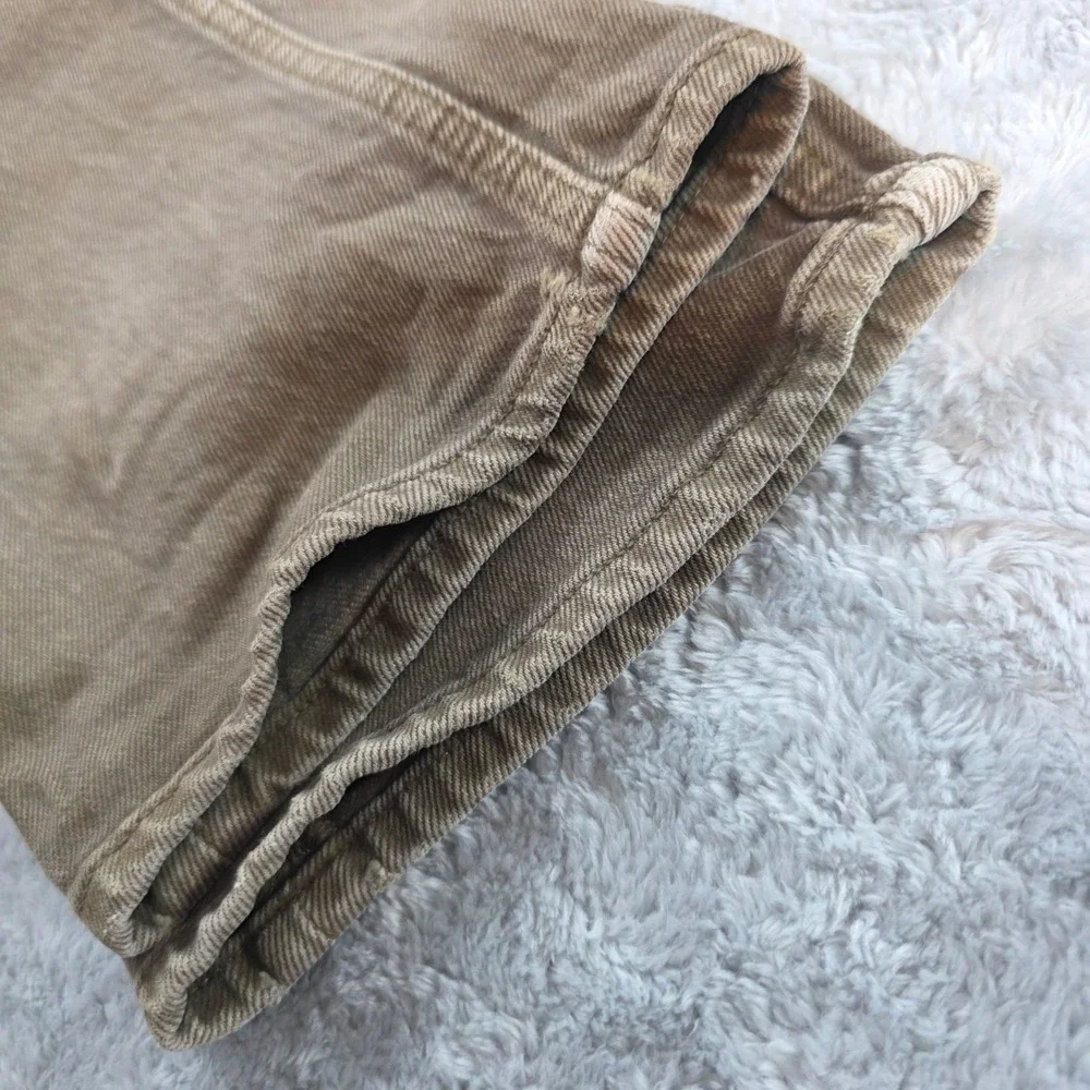 Abercrombie & Fitch Womens 26 Olive Brown '90s Straight Ultra High Rise Jeans